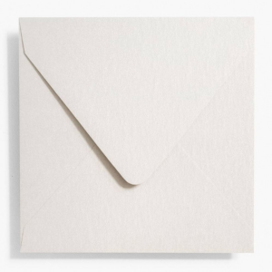 5.75" Square Shimmer Silver Envelopes