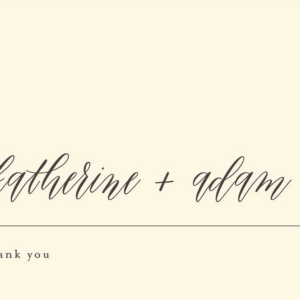 Contemporary Script Stationery
