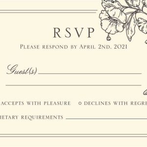 Blossom Border Response Card