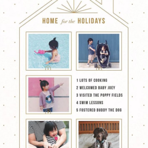 Five Windows Holiday Photo Card