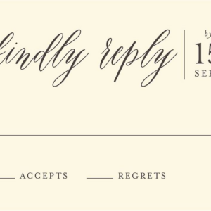 Contemporary Script Response Card