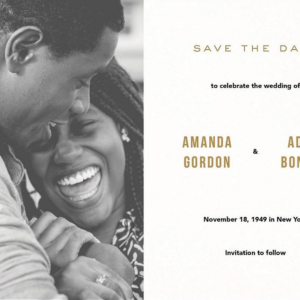 Our Day Save the Date Card