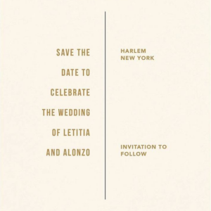 Altar Save the Date Card