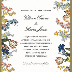 Adorned Aisle Cream Wedding Invitation