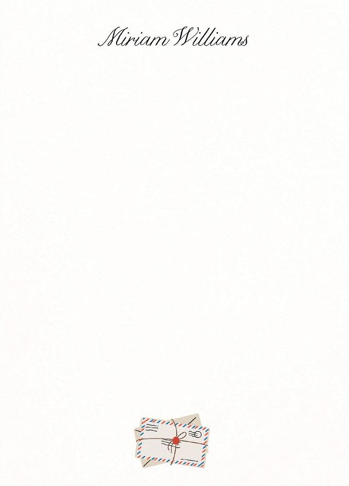 Stack of Letters Stationery