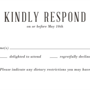 Golden Age Response Card