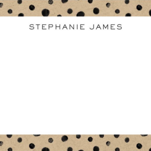 Black Dots on Kraft Stationery