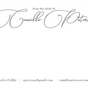 From the Desk of Script Stationery