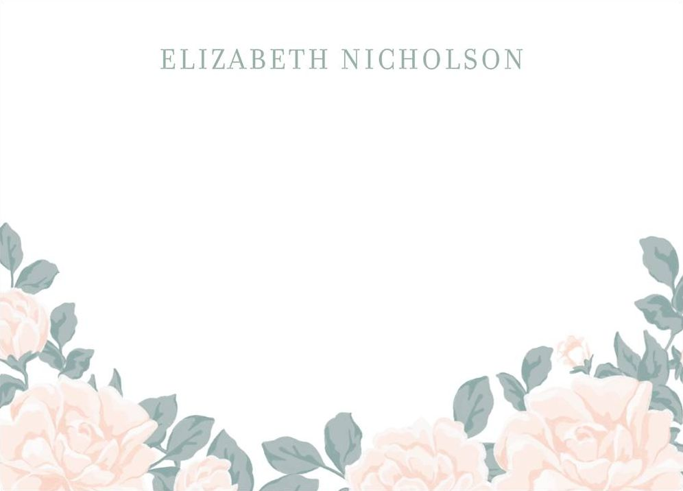 Soft Floral Stationery