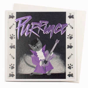 Purrince Greeting Card