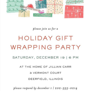 Holiday Presents Invitation