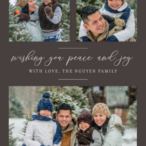 Peace & Joy Multi-Photo Card