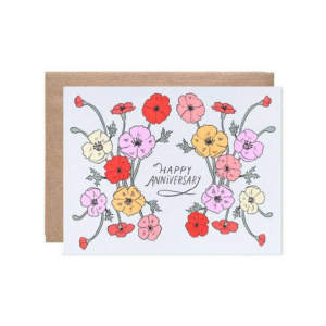 619426187.png Poppies Happy Anniversary Card