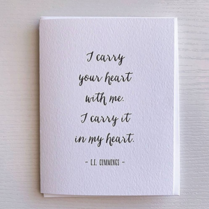 Carry Your Heart Love Card