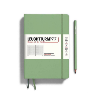 619426571.png Leuchtturm1917 Notebook, Medium (A5) Hardcover, Dotted, Sage