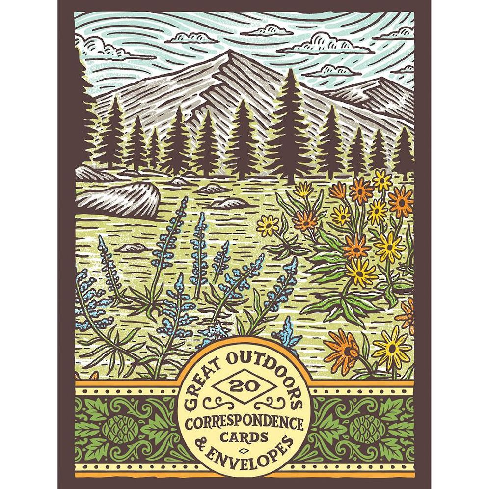 Great Outdoors Correspondence Cards: (Flat Cards of Natural Landscapes, Illustrated Blank Stationery that Celebrates Nature)