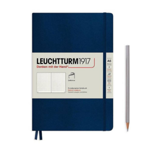 619427381.png Leuchtturm Navy Dotted Page Softcover Medium Notebook