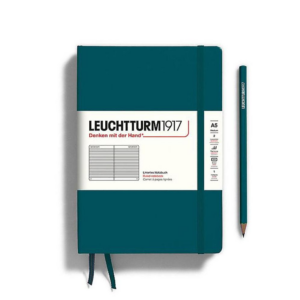 619427385.png Leuchtturm Pacific Green Ruled Page Hardcover Medium Notebook
