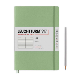 619427387.png Leuchtturm Sage Ruled Page Softcover Medium Notebook