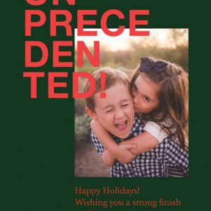 Unprecedented Holiday Photo Card