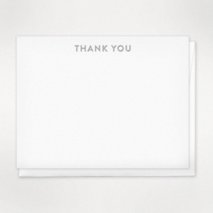 San Serif Thank You Card Set