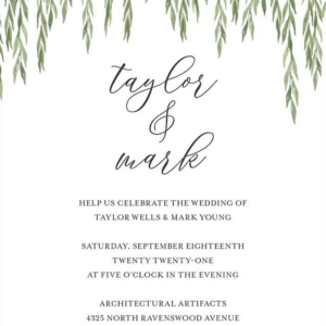 Willow Boughs Wedding Invitation