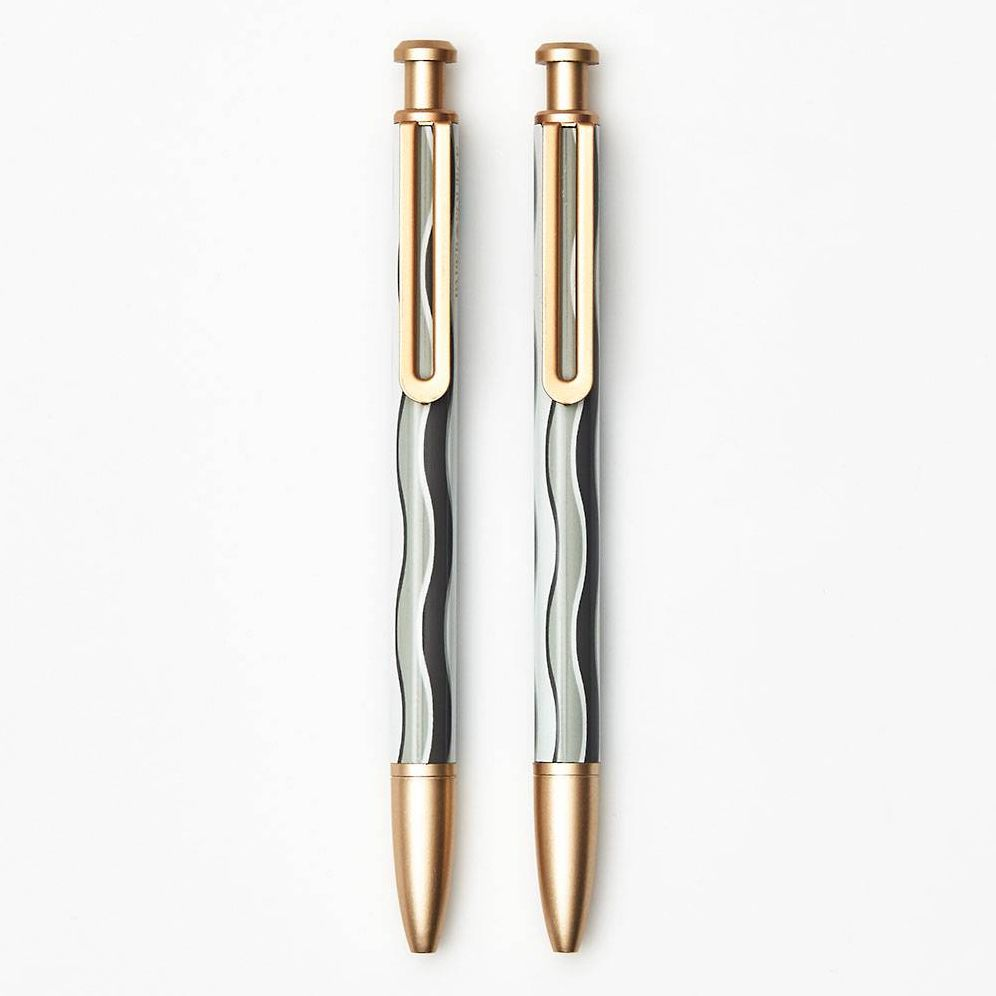 PS Collection Gray Wavy Ballpoint Pens