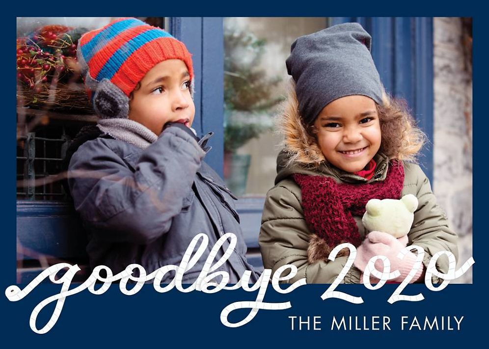 Goodbye 2020 New Year Photo Card