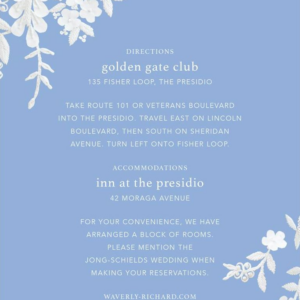 Fleurs d'Alençon Information Card