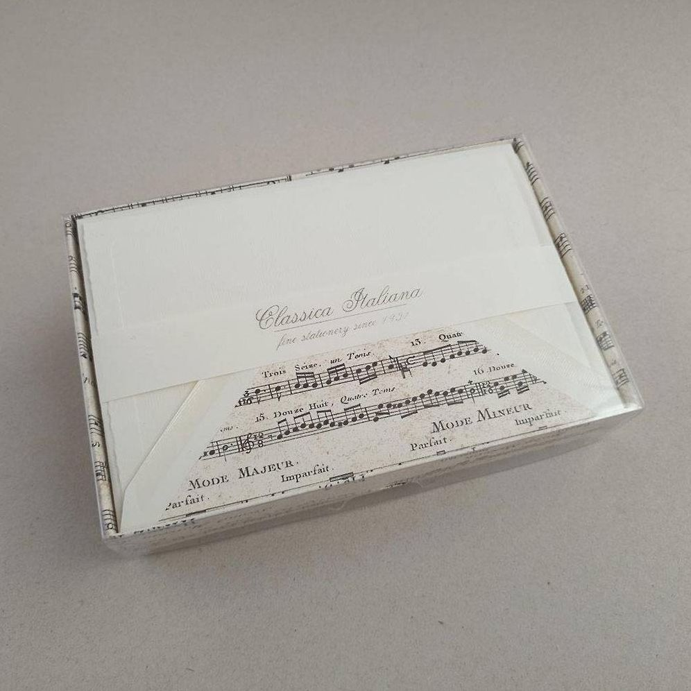 Music Notes Stationery Set