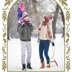 619428110.png Modern Dala Holiday Photo Card