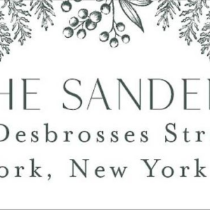 Evergreen Garland Holiday Return Address Label