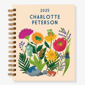 12-Month Frogs and Flora Custom Planner