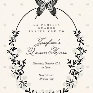 Wing of Love Quinceanera Invitation