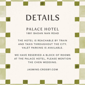 Organic Check Green Information Card