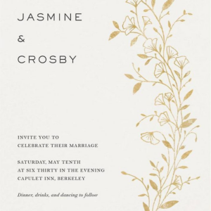 Cornelia Cream Wedding Invitation