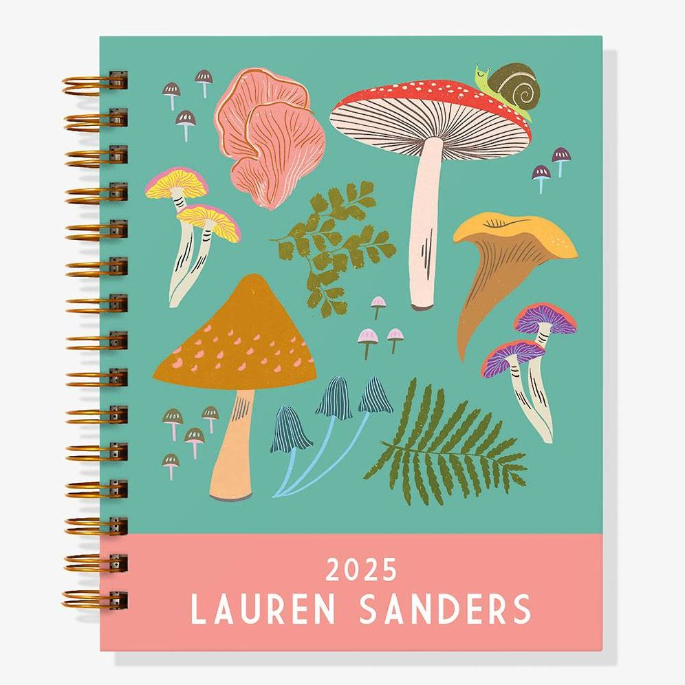 12-Month Many Mushrooms Custom Planner