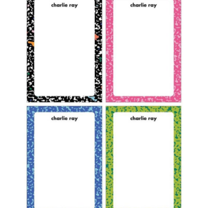 619428236.png Retro Composition Personalized Notepad Set