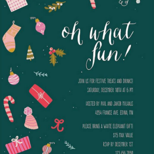 Oh What Fun Holiday Invitation