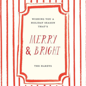 Merriest Stripes Holiday Card