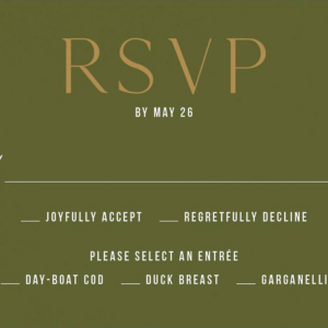 Simply Us Green Response Card