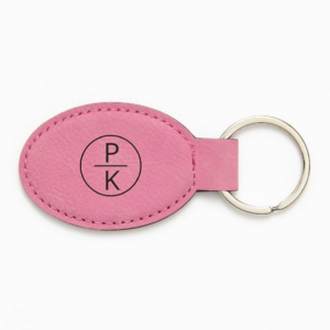 Split Monogram Pink Key Fob