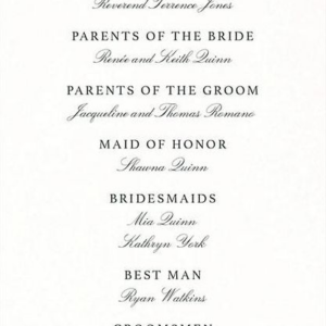 Botanical Wreath Monogram Program