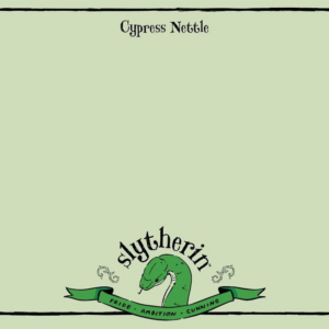 619428449.png Slytherin Mascot Illustrated Academia Harry Potter Stationery