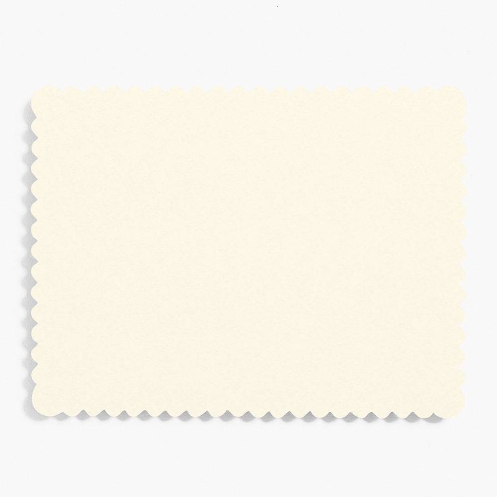Scallop A2 Luxe White Cards