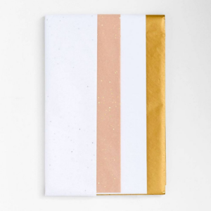 White And Gold Tissue Paper Set