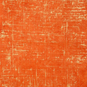Gold Brushstroke on Bright Orange Handmade Paper