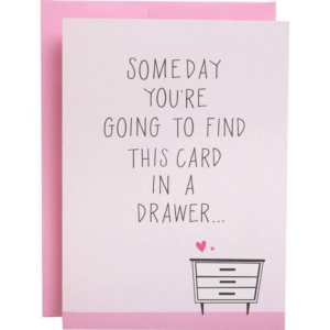 Card in a Drawer Valentine Card