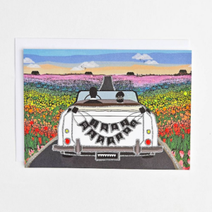 619433277.png Just Married Glitter Wedding Card