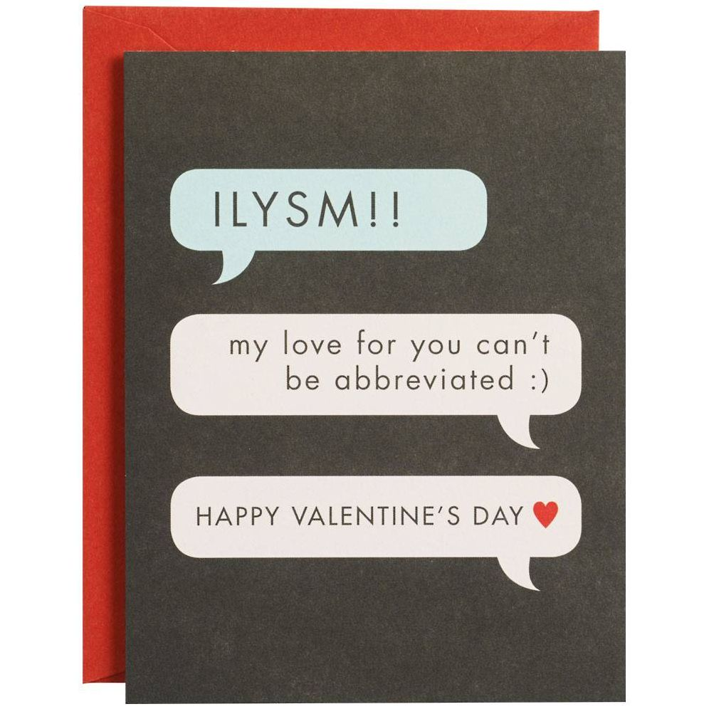 ILY Texting Valentine Card